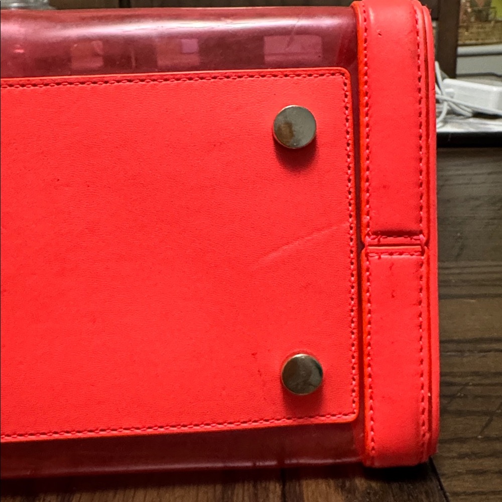 kate spade Pink and Coral Clear Market Tote with Zip Pouch - Picture 5 of 14